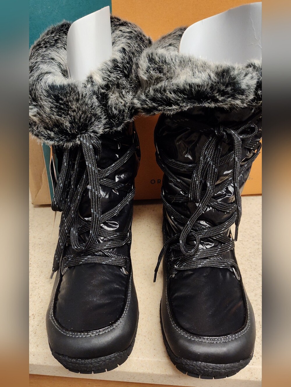 Charley By Sporto Waterproof Faux Fur Lined Snow Boots 👢 - Picture 4 of 9